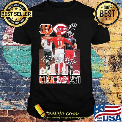 Cincinnati reds burow votto ridder signatures shirt