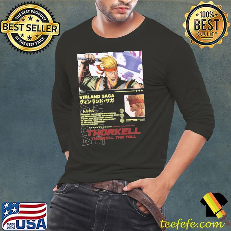 Introduction to thorkell vinland saga anime thorkell the tall a cunning mystery viking shirt