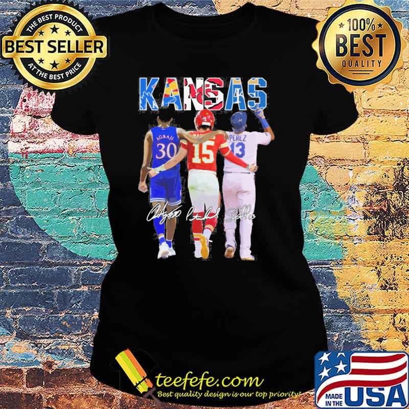 Kansas Chiefs Agbaji signautures sport s Ladies tee Kansas Chiefs Agbaji signautures sport s Ladies tee