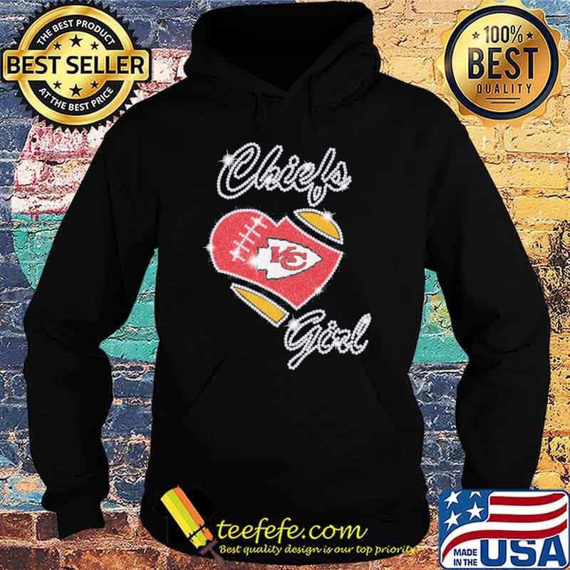 Kansas Chiefs girl love heart s Hoodie Kansas Chiefs girl love heart s Hoodie