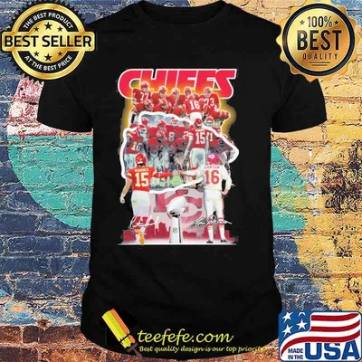 Kansas Chiefs signatures cup Damson shirt