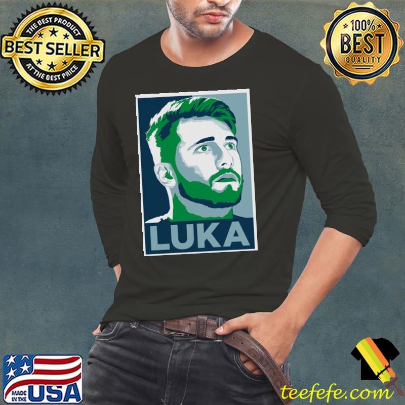 Luka doncic 77 hope blue green art classic shirt