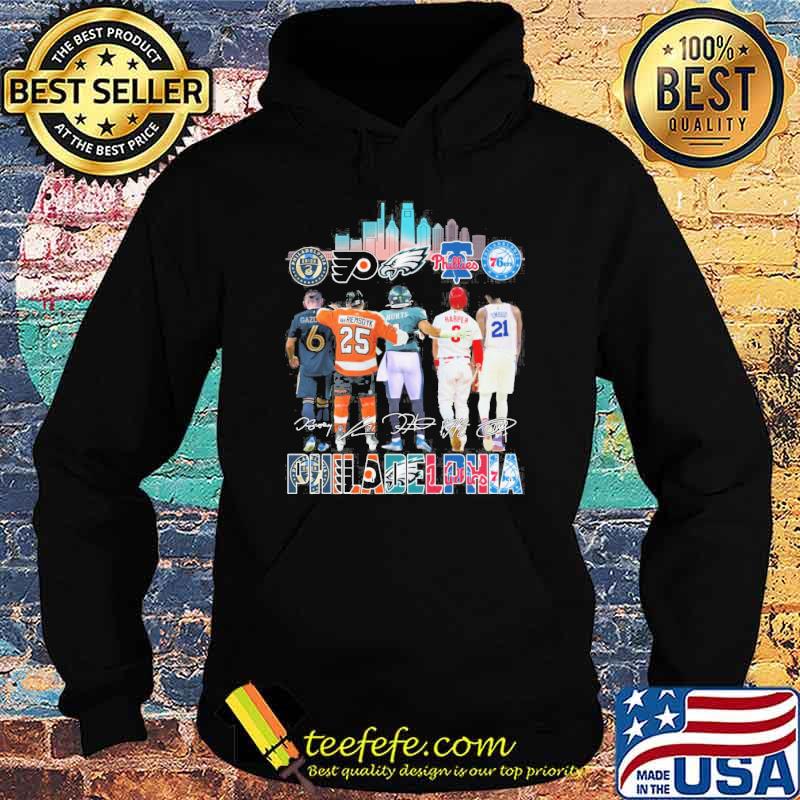 Philadelphia 76 ers eagles signatures s Hoodie Philadelphia 76 ers eagles signatures s Hoodie