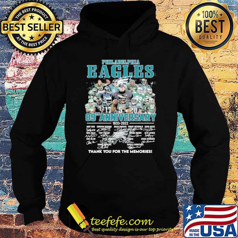 Philadelphia Eagles 89th anniversary 1933-2022 thank you for the memories signatures s Hoodie Philadelphia Eagles 89th anniversary 1933-2022 thank you for the memories signatures s Hoodie