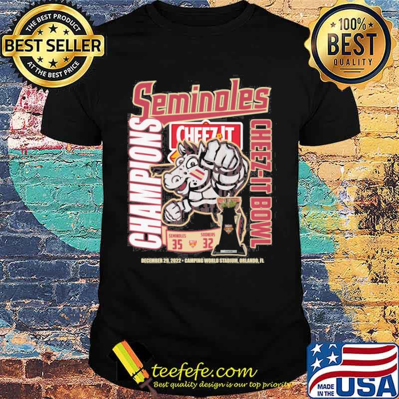 Seminoles champions cheez it bowl December 29,2022 camping world stadium Orlando shirt