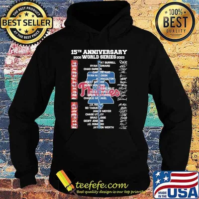 15th anniversary 2008 world series 2023 Philadelphia Phillies signatures shirt