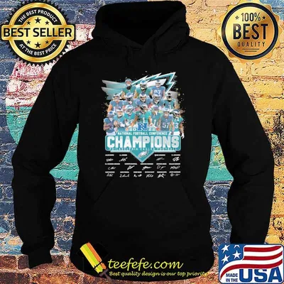 2022 national football conference champions Philadelphia Eagles football signatures shirt