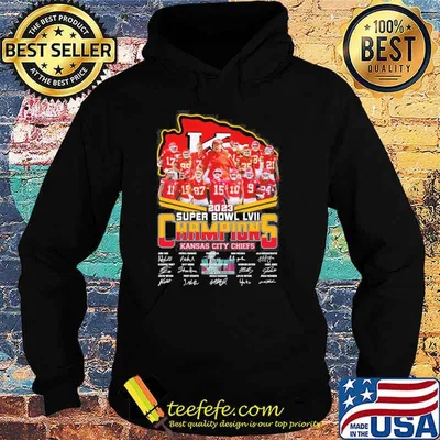 2023 super bowl LVII Champions Kansas city Chiefs signatures shirt