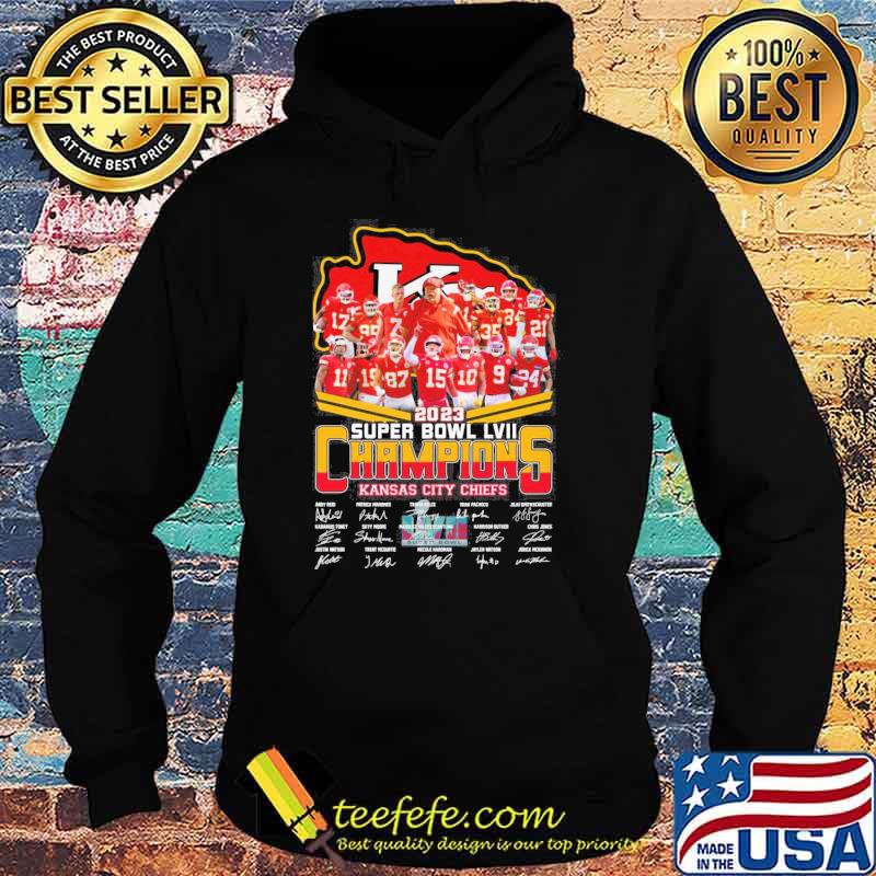 2023 super bowl LVII champions Kansas city Chiefs signatures s Hoodie 2023 super bowl LVII champions Kansas city Chiefs signatures s Hoodie