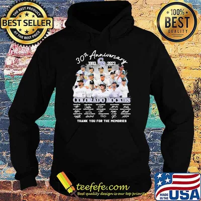 30th anniversary 1993 2023 Colorado Rockies thank you for the memories signatures shirt