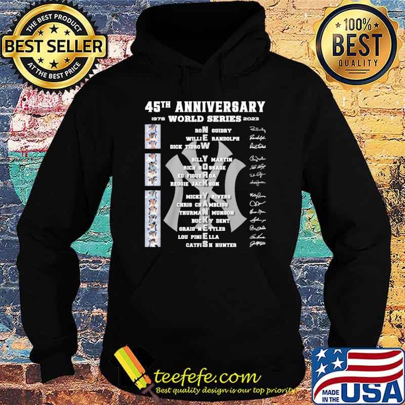 45th anniversary 1978 world series 2023 New york Yankees signatures shirt 45th anniversary 1978 world series 2023 New york Yankees signatures shirt
