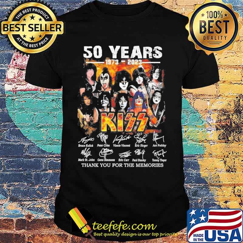 50 years 1973-2023 Kiss thank you for the memories signatures s Unisex 50 years 1973-2023 Kiss thank you for the memories signatures s Unisex