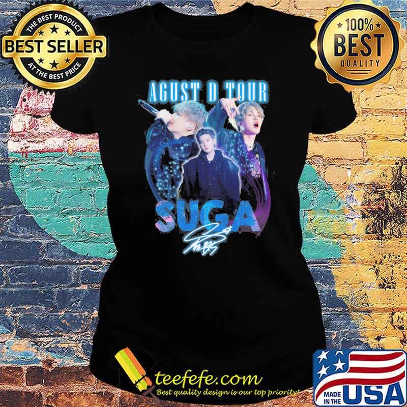 Agust D tour Suga signature s Ladies tee Agust D tour Suga signature s Ladies tee