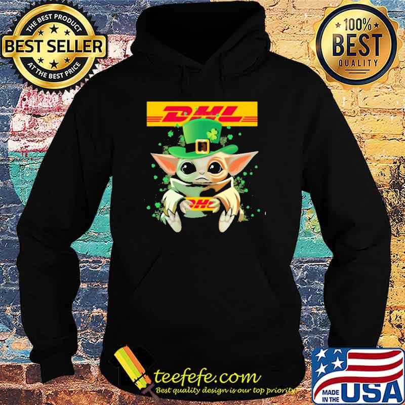 Baby yoda hug DHL St.Patrick's day shirt