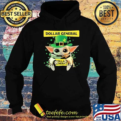 Baby yoda hug Dollart General St.Patrick's day shirt