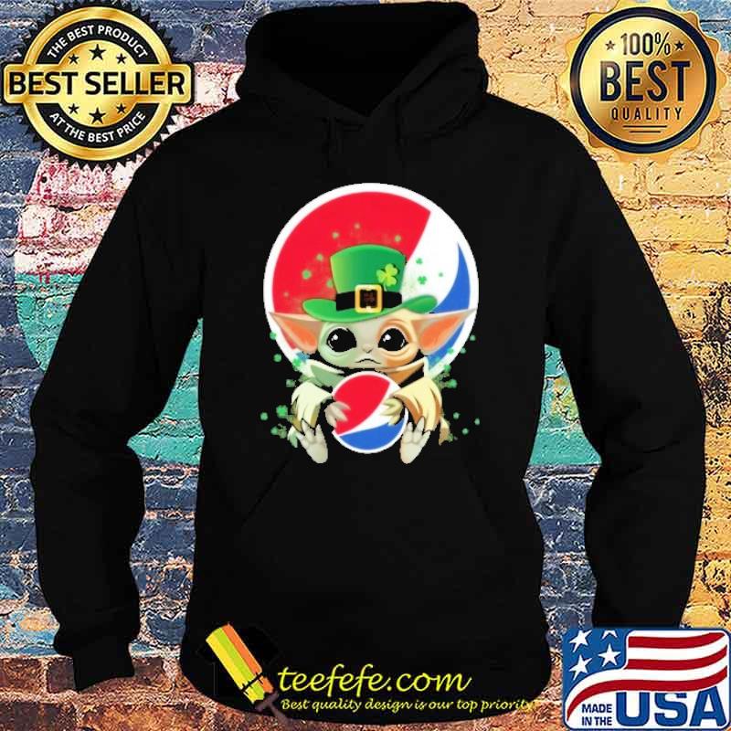Baby yoda hug pepsi St.Patrick's day shirt