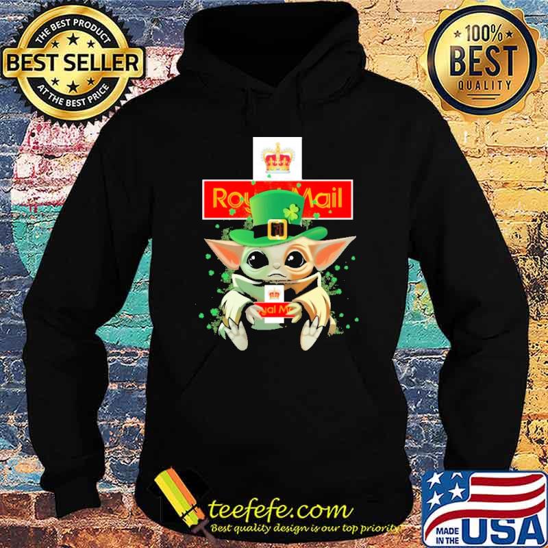 Baby yoda hug Royal Mail St.Patrick's day shirt