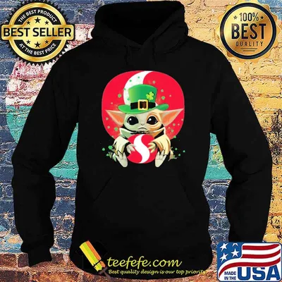 Baby yoda hug Safeway St.Patrick's day shirt