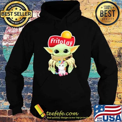 Baby Yoda hug Unicorn Frito Lay shirt