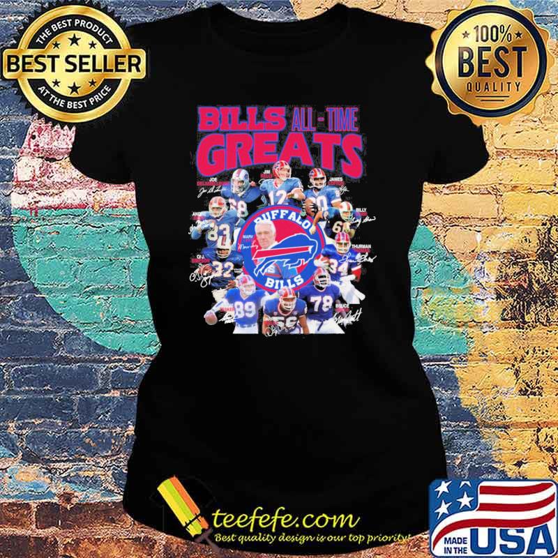 Bills all time greats signatures sport s Ladies tee Bills all time greats signatures sport s Ladies tee