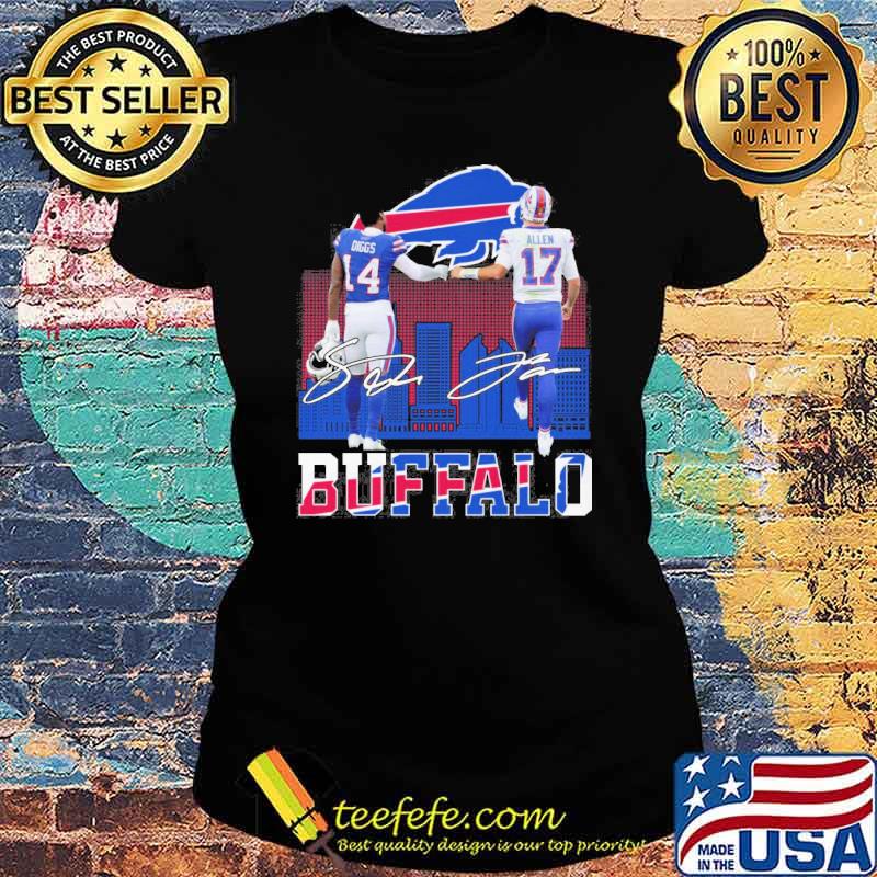 Bills Buffalo Diggs and Allen signatures sport s Ladies tee Bills Buffalo Diggs and Allen signatures sport s Ladies tee