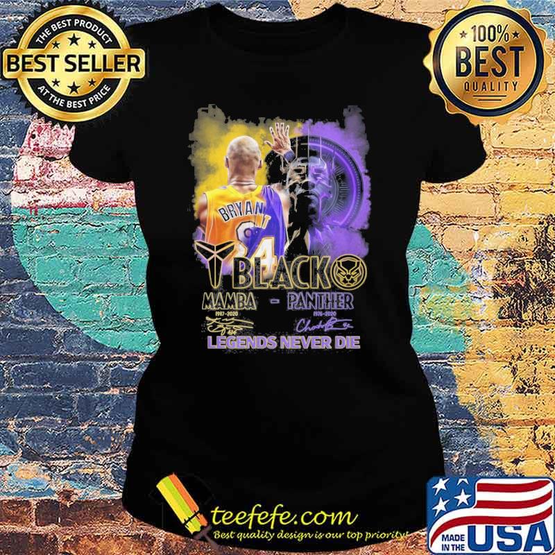 Black Mamba Panther legends never die Bryan signatures s Ladies tee Black Mamba Panther legends never die Bryan signatures s Ladies tee