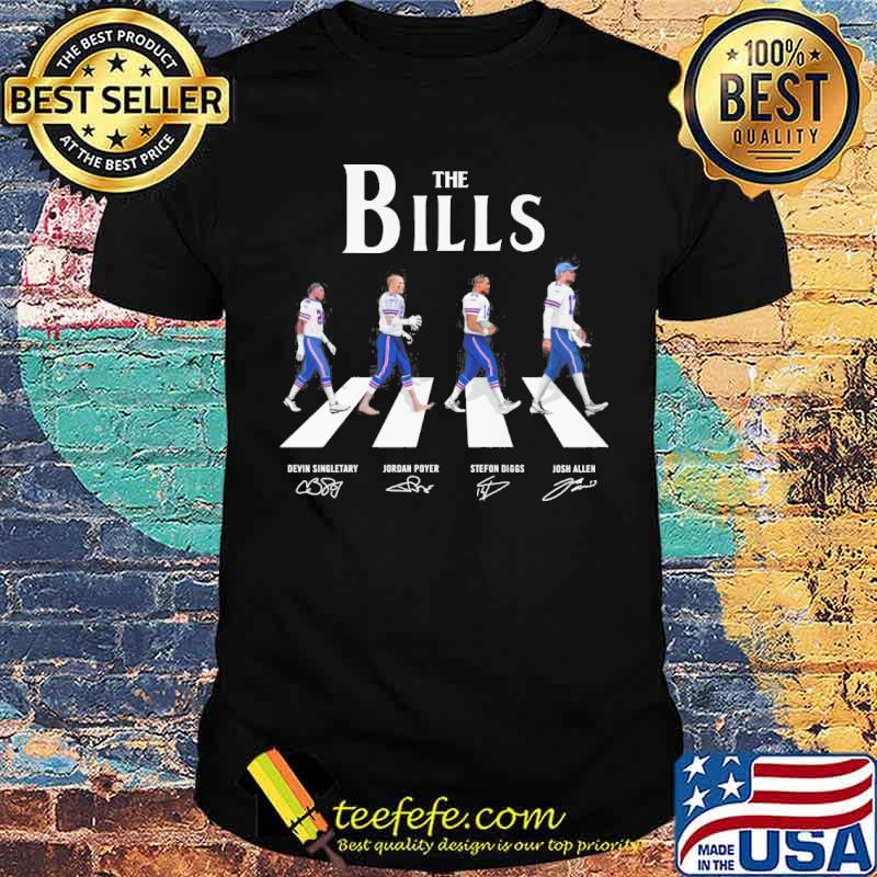 Buffalo Bills The Bills Abbey Road 2023 Signatures Shirt - Shibtee Clothing