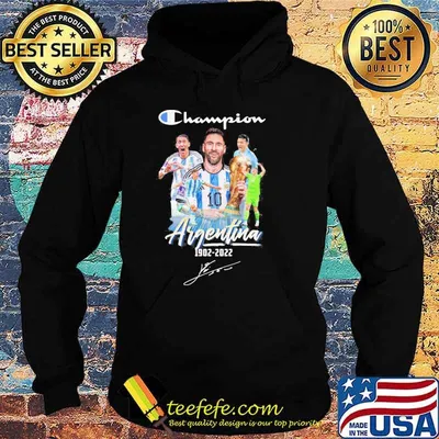 Champion Argentina 1902-2022 Lionel Messi Emiliano Martinez signature shirt