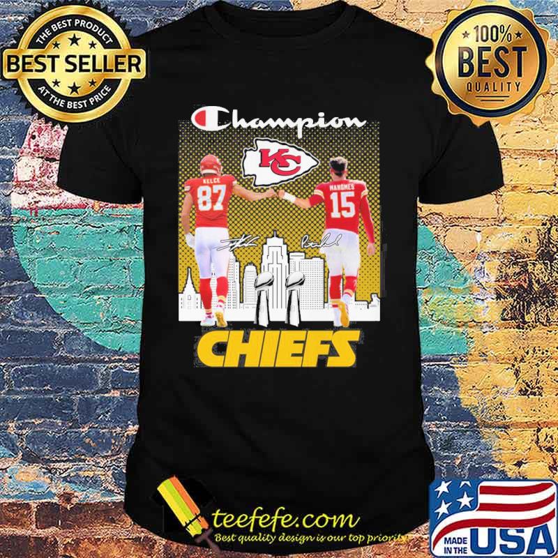 Champion Kansas city Chiefs Kelce Mahomes signatures s Unisex Champion Kansas city Chiefs Kelce Mahomes signatures s Unisex