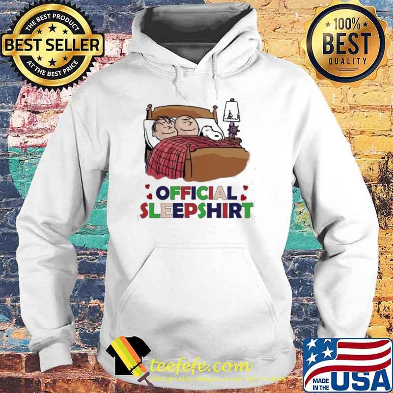 Charlie Brown and snoopy official sleepshirt s Hoodie Charlie Brown and snoopy official sleepshirt s Hoodie