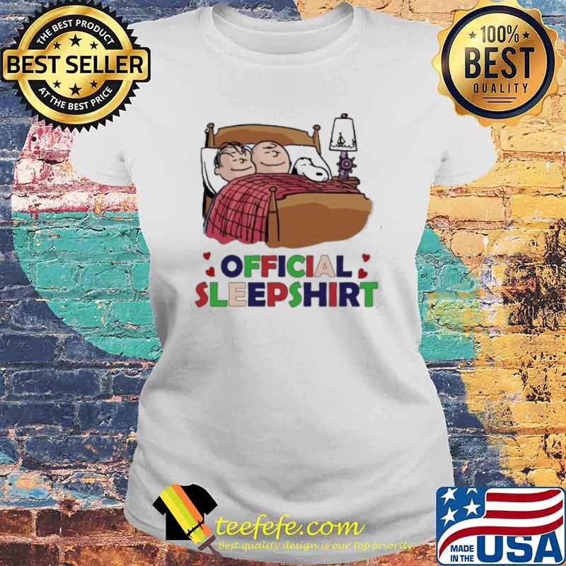 Charlie Brown and snoopy official sleepshirt s Laides tee Charlie Brown and snoopy official sleepshirt s Laides tee