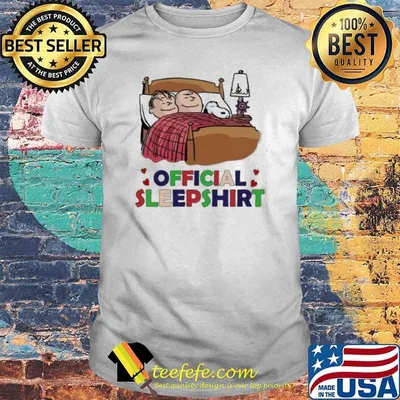 Charlie Brown and snoopy official sleepshirt shirt