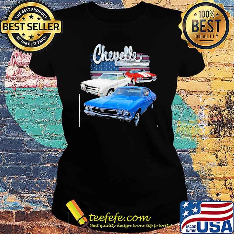 Chevelle by Chevrolet America flag s Ladies tee Chevelle by Chevrolet America flag s Ladies tee