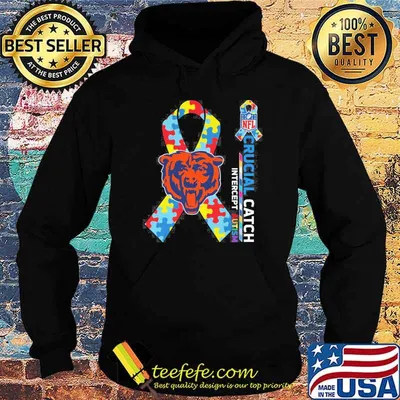 Chicago Bears Crucial catch intercept Autism NFL shirt
