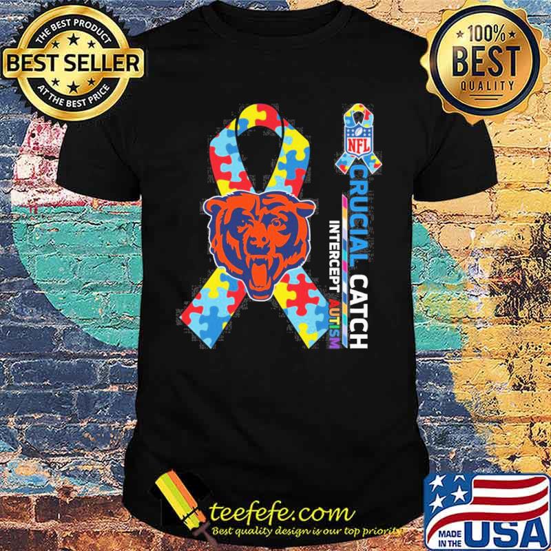 Chicago Bears Crucial catch intercept Autism NFL s Unisex Chicago Bears Crucial catch intercept Autism NFL s Unisex