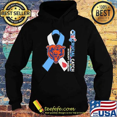 Chicago Bears Crucial catch intercept Diabetes NFL shirt