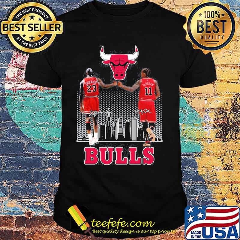 Chicago Bulls Jordan and DcRozan signatures shirt