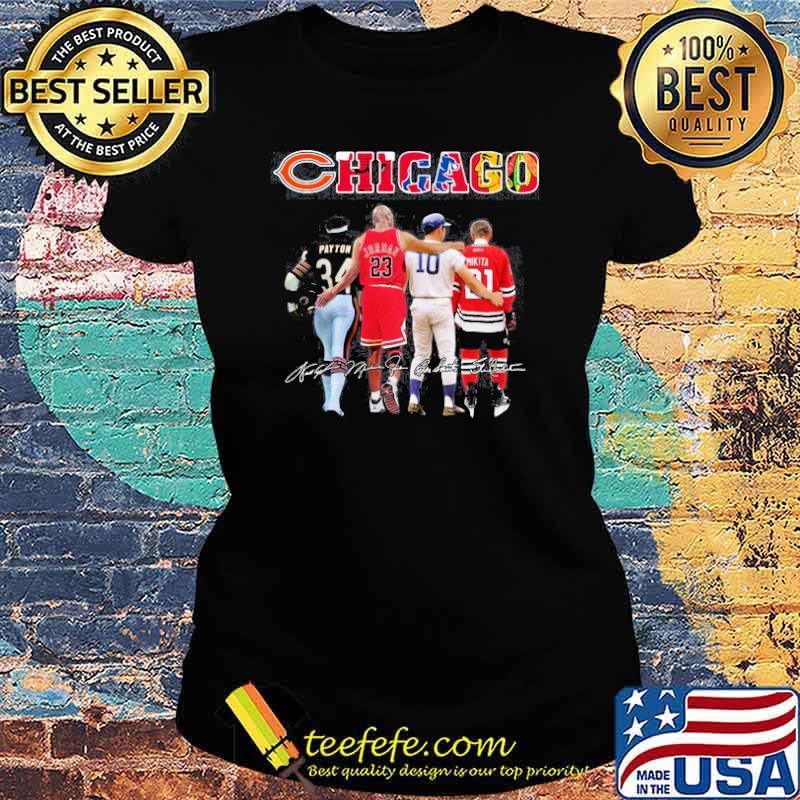 Chicago Bulls Payton Jordan signatures s Ladies tee Chicago Bulls Payton Jordan signatures s Ladies tee
