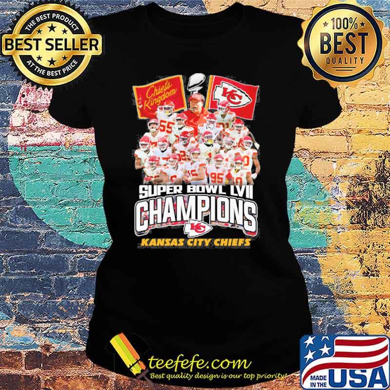 Chiefs Kingdom super bowl LVII champions Kansas city Chief s Ladies tee Chiefs Kingdom super bowl LVII champions Kansas city Chief s Ladies tee