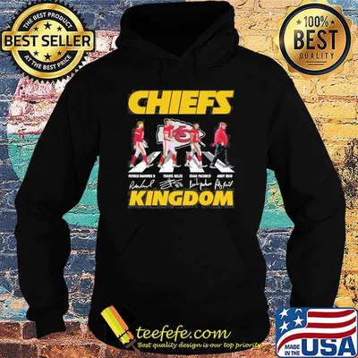 Chiefs kingdom Walking Abbey Road Patrick Mahomes Travis Kelce Isiah Pacheco Andy Reid signatures shirt