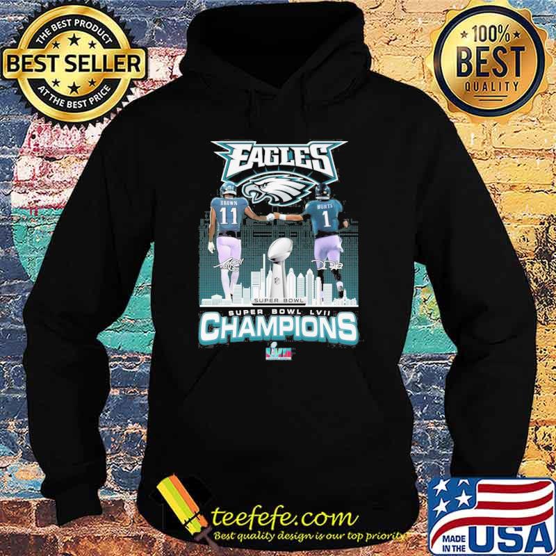 Eagles super bowl LVII champions signatures s Hoodie Eagles super bowl LVII champions signatures s Hoodie