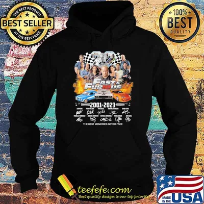 Fast and furious 2001-2023 the best memories never fade signatures shirt