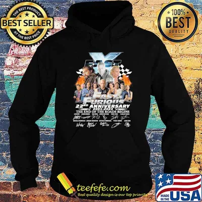 Fast and Furious 22nd anniversary 2001-2023 the end of the roads begins signatures shirt