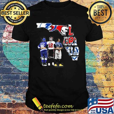 Florida Tom Brady Tampa Bay Buccaneers Super Bowl LI signatures shirt
