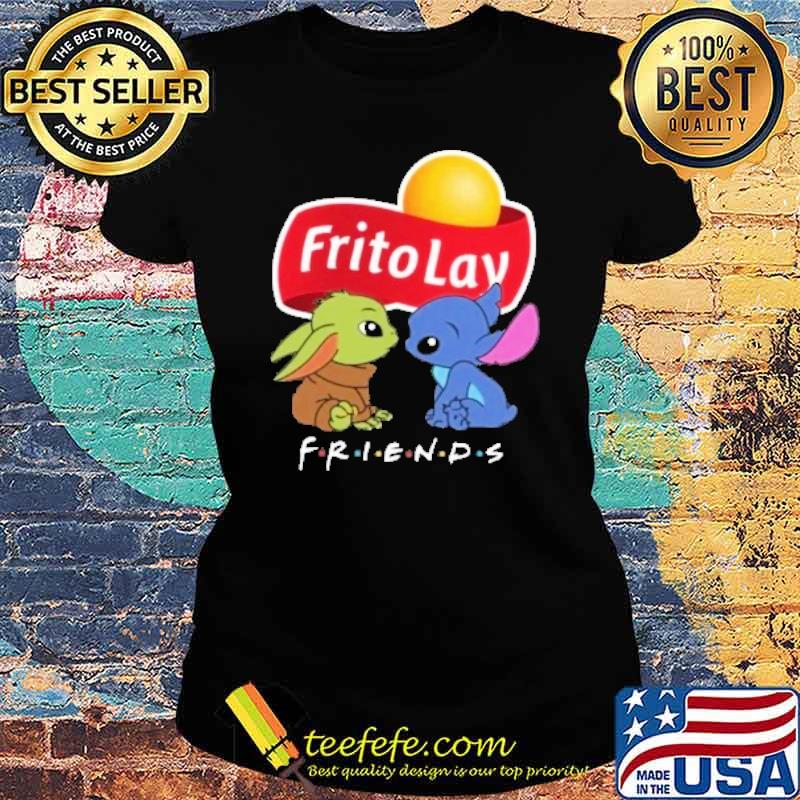 Frito Lay Baby Yoda and Stitch Friends s Ladies tee Frito Lay Baby Yoda and Stitch Friends s Ladies tee