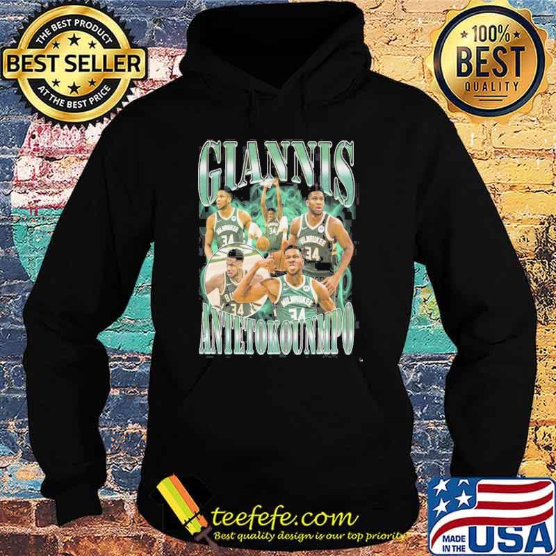 Giannis Antetokounmpo Bootleg Milwaukee Bucks 34 shirt