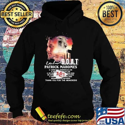Goat patrick Mahomes super bowl champion thank you for the memories signature shirt