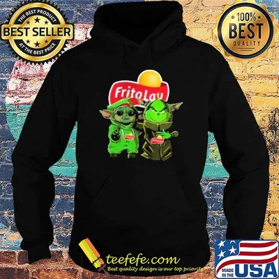 Grinch and Baby Yoda Frito Lay shirt