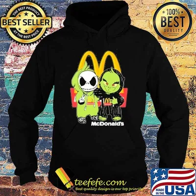 Grinch and Jack Skellington McDonald's shirt