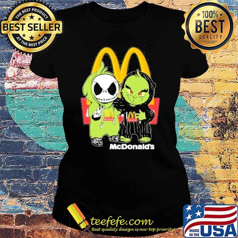 Grinch and Jack Skellington McDonald's s Ladies tee Grinch and Jack Skellington McDonald's s Ladies tee